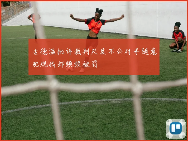 古德温批评裁判尺度不公对手随意犯规我却频频被罚